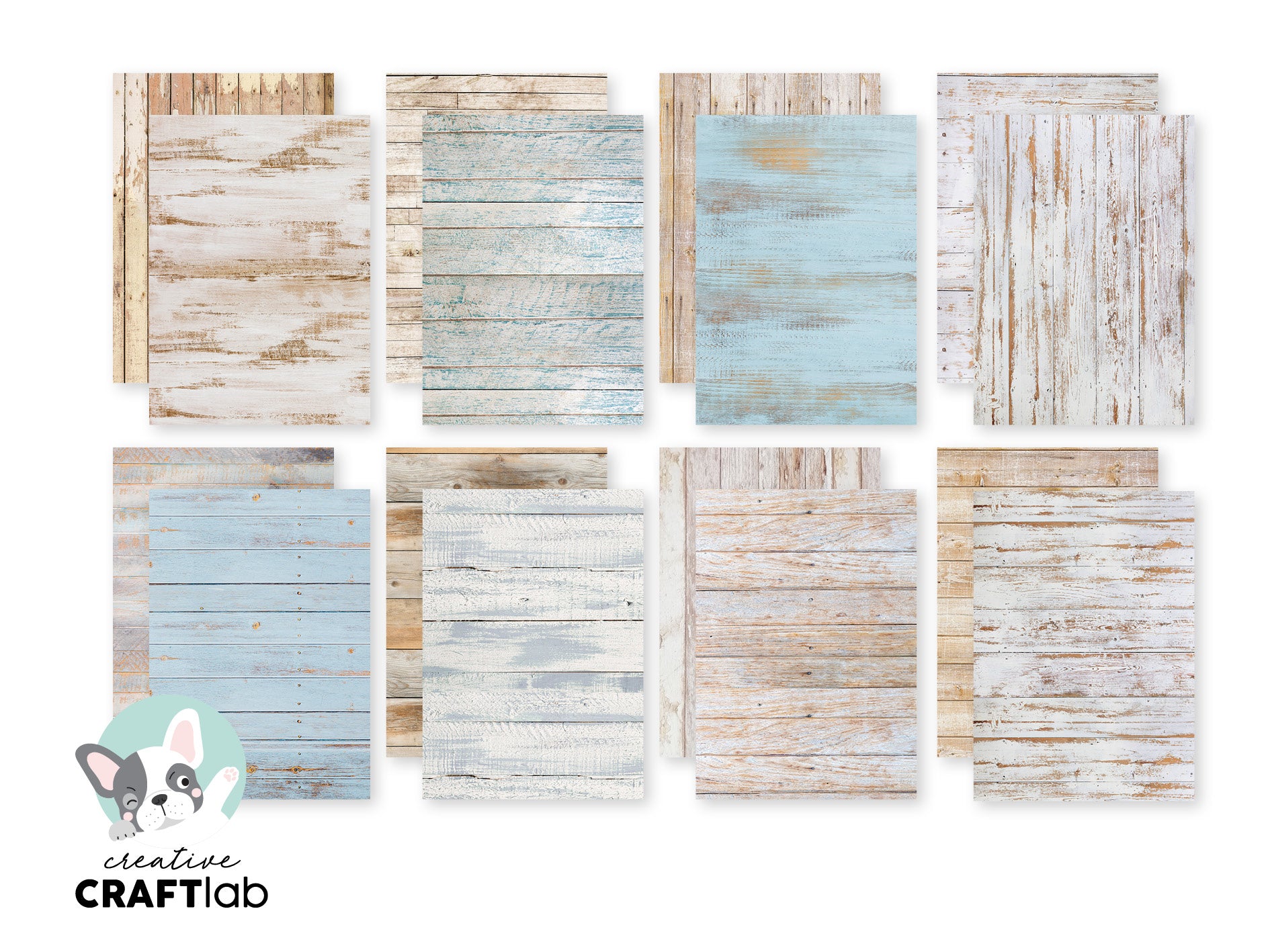 CCL Design Paper Pad Shabby Wood Essentials 24 Sheets