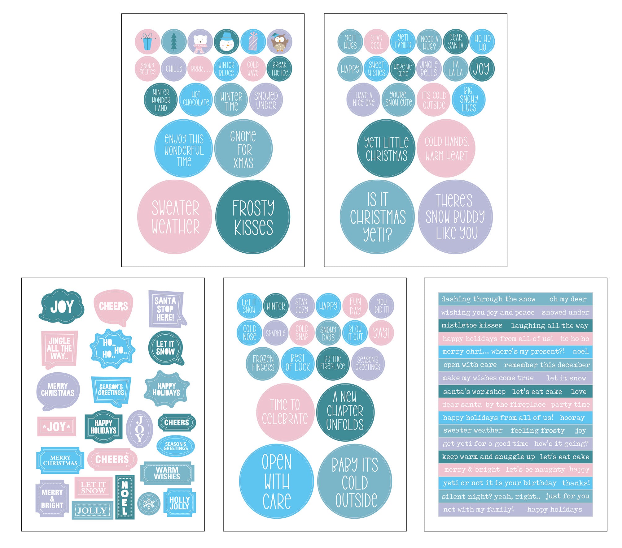 CCL Sticker Pad Days To Remember Essentials 15 Sheets