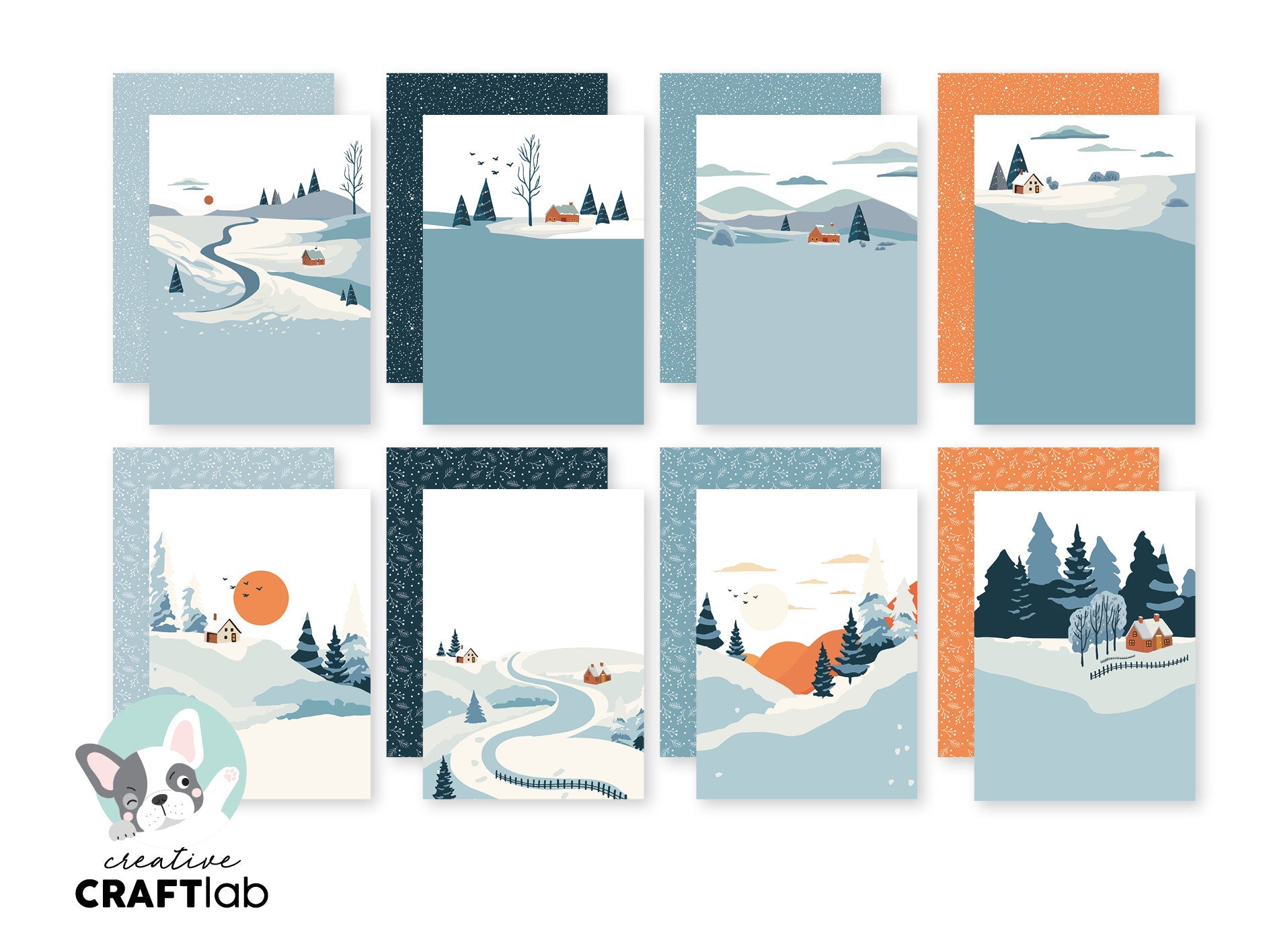 CCL Design Paper Pad Winter Landscape Friendz 24 SH