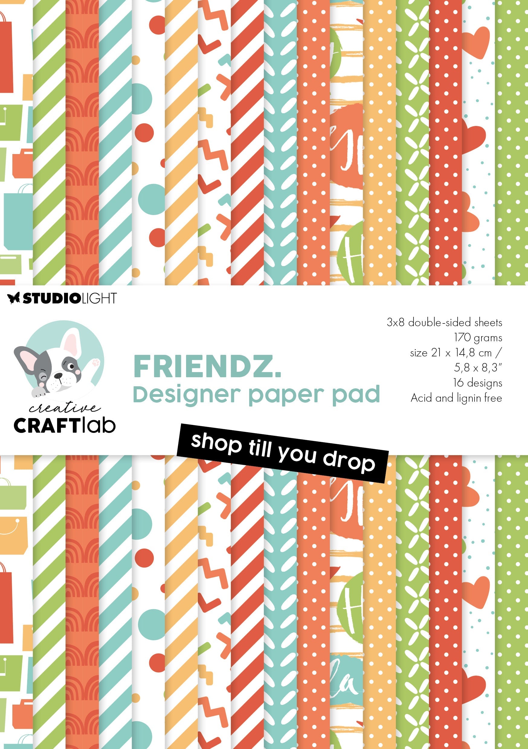 CCL Design Paper Pad Shop Till You Drop Friendz 24 SH