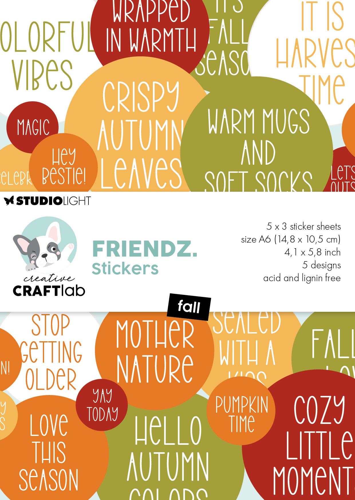 CCL Stickers Fall Friendz 18 Sheets