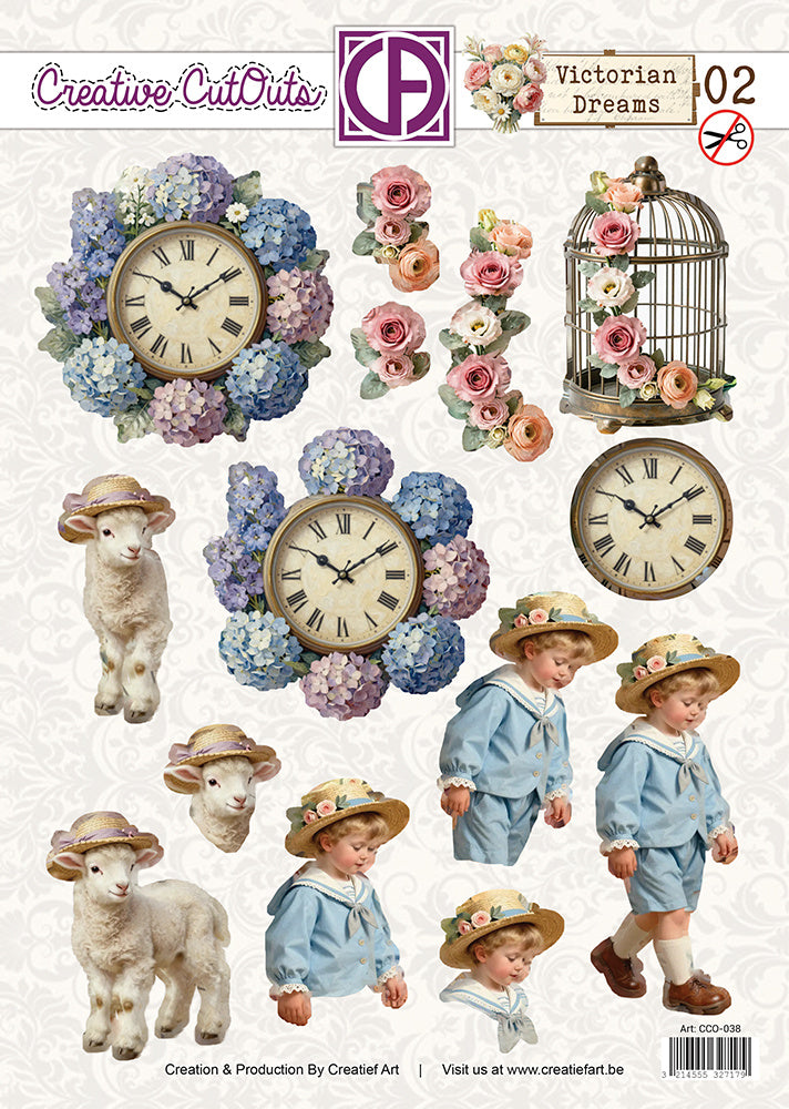 Creatief Art - 3D Die-Cut Sheet - Victorian Dreams 02