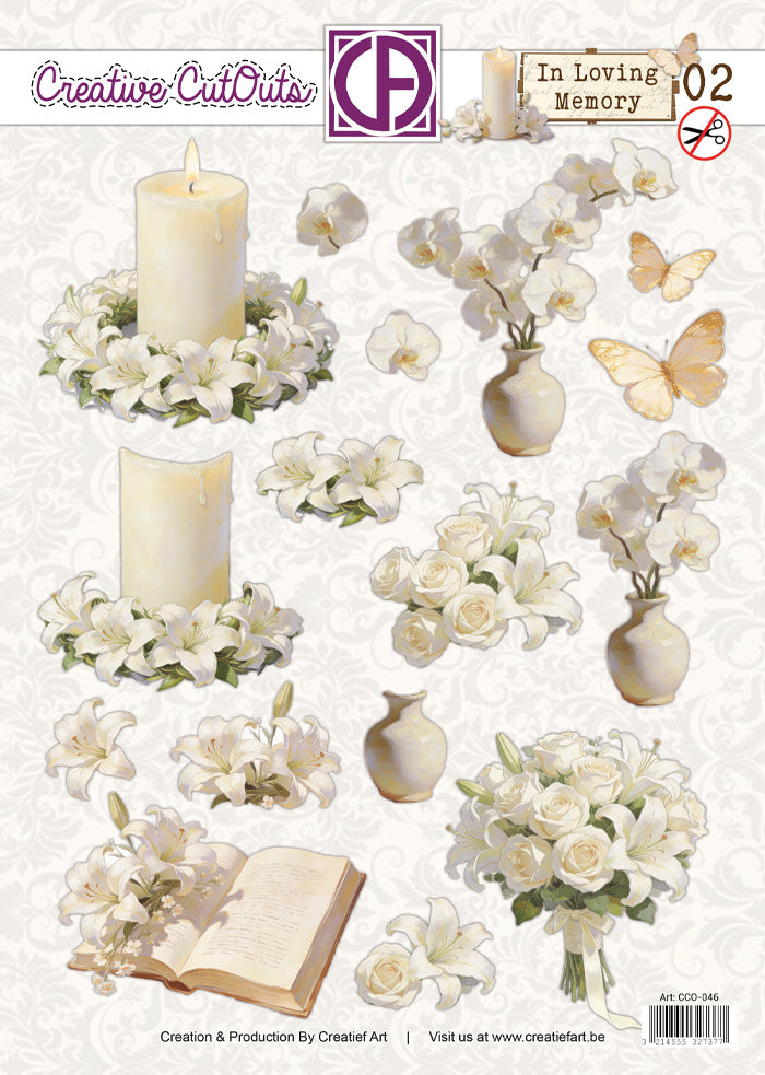 Creatief Art - 3D Die-Cut Sheet - In Loving Memory 02