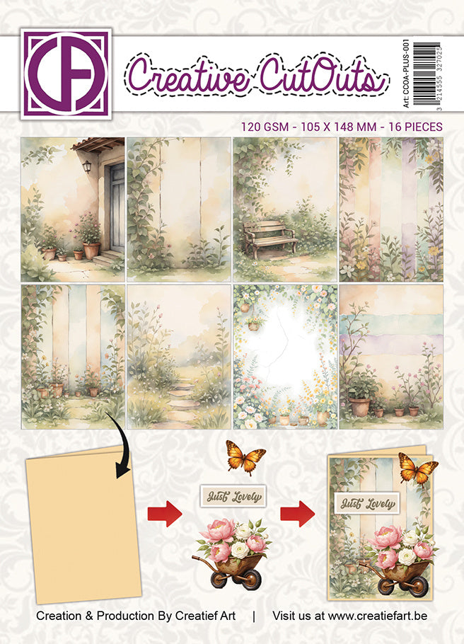 Creatief Art - A6 Paper Pad - My Happy Little Garden