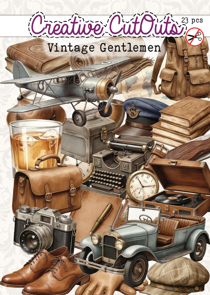 Creatief Art - Die-Cuts - Vintage Gentlemen - 23 Pieces