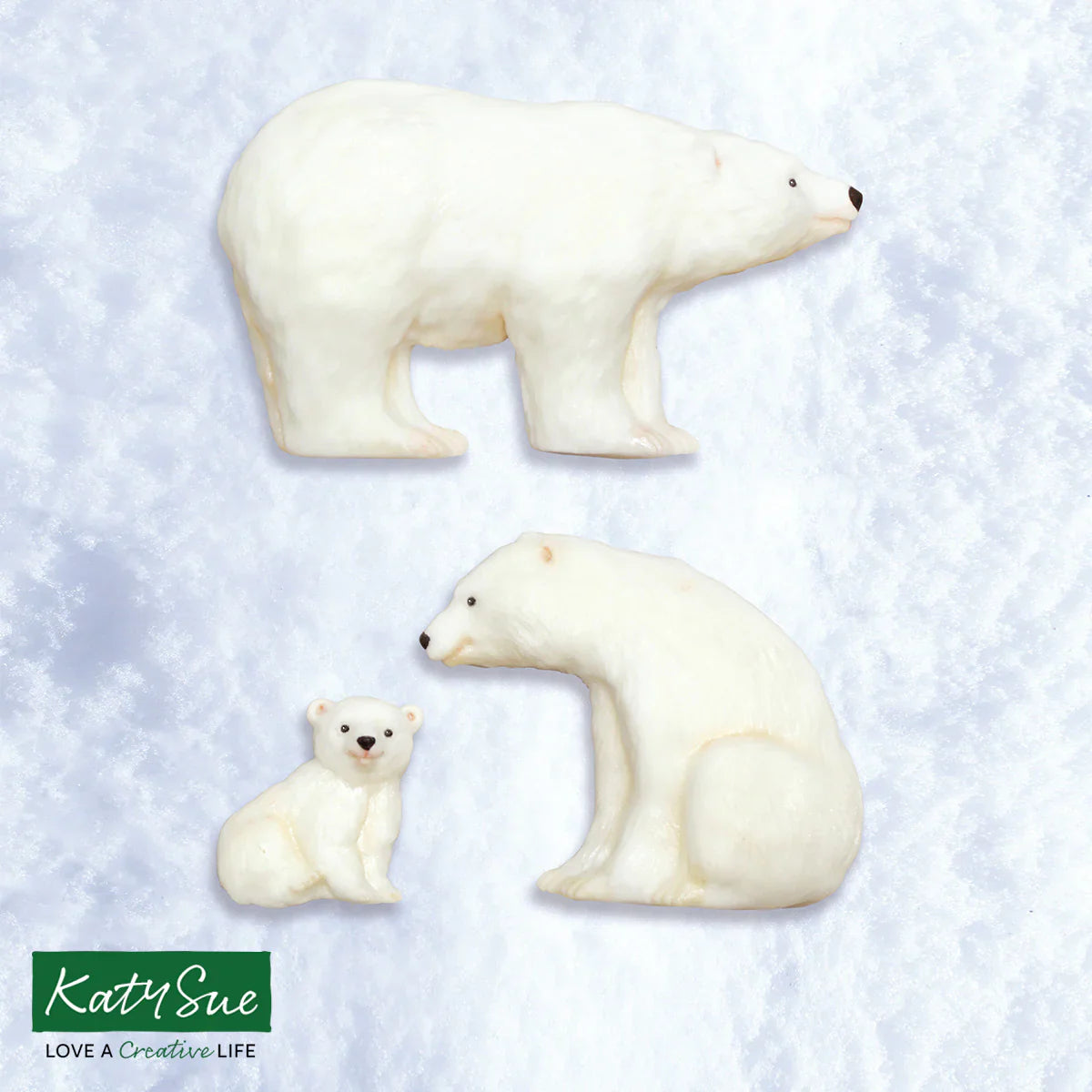 Polar Bear Family Silicone Mould