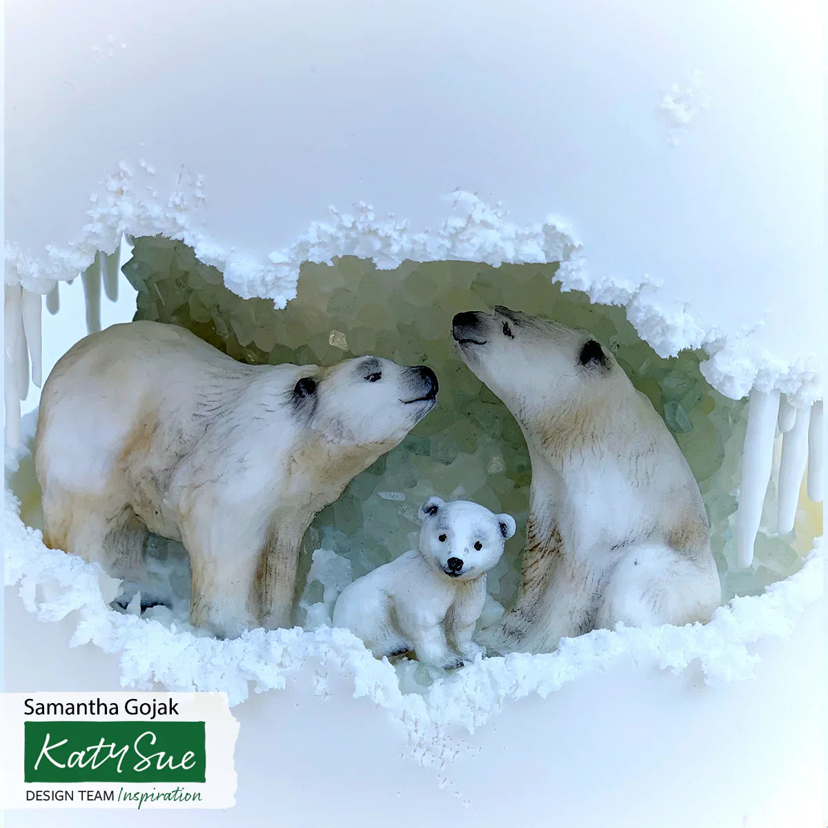 Polar Bear Family Silicone Mould