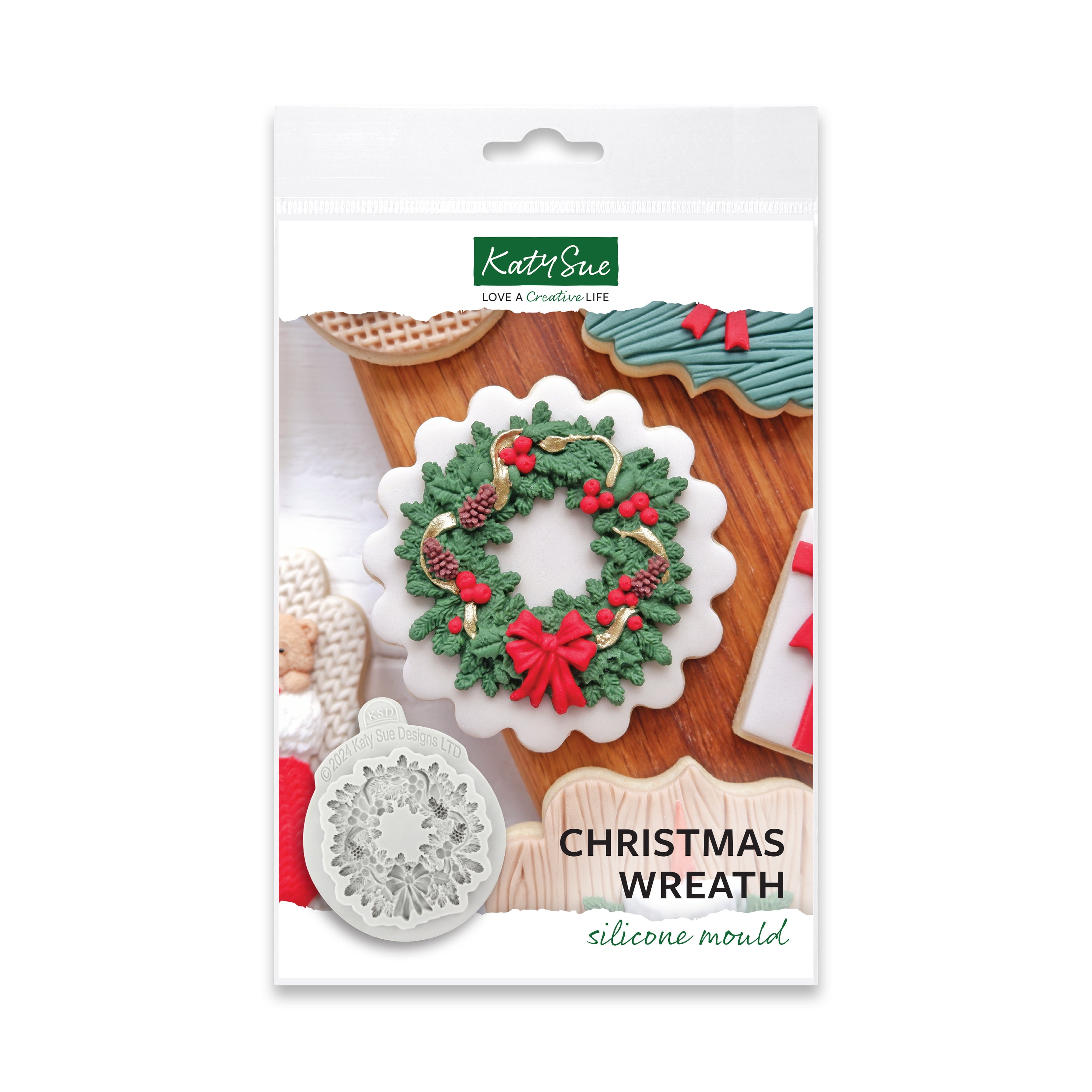 Christmas Wreath Silicone Mould