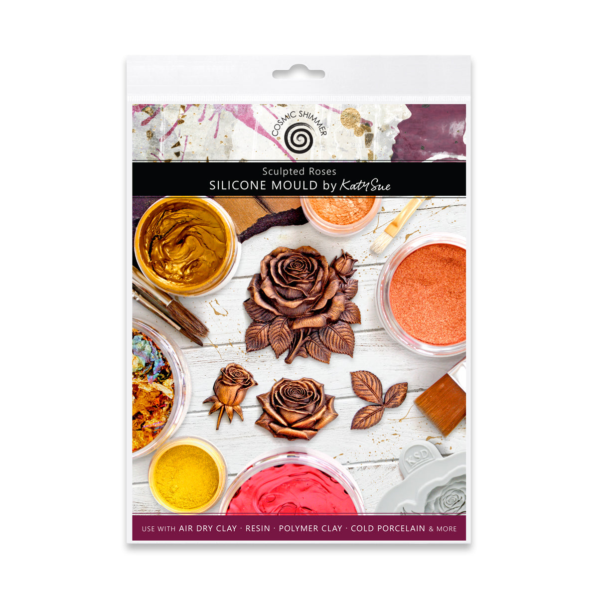 Cosmic Shimmer Sculpted Roses Silicone Mould