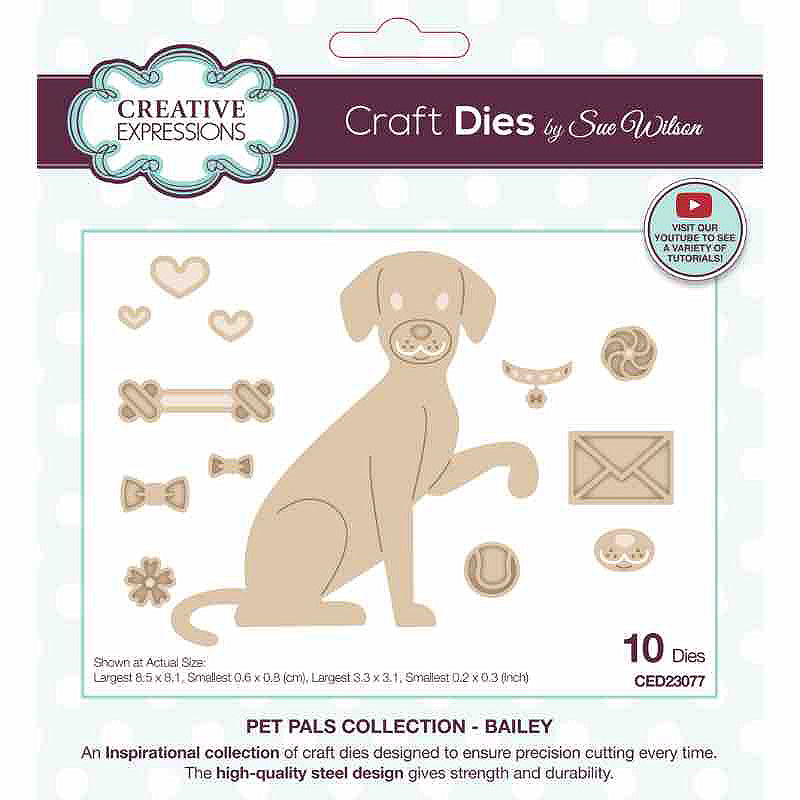 Creative Expressions Sue Wilson Pet Pals Bailey Craft Die