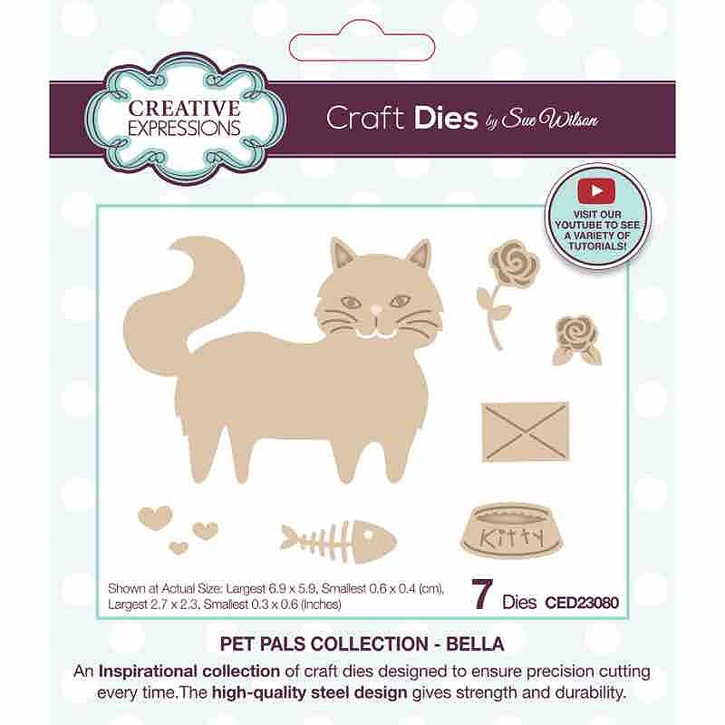 Creative Expressions Sue Wilson Pet Pals Bella Craft Die