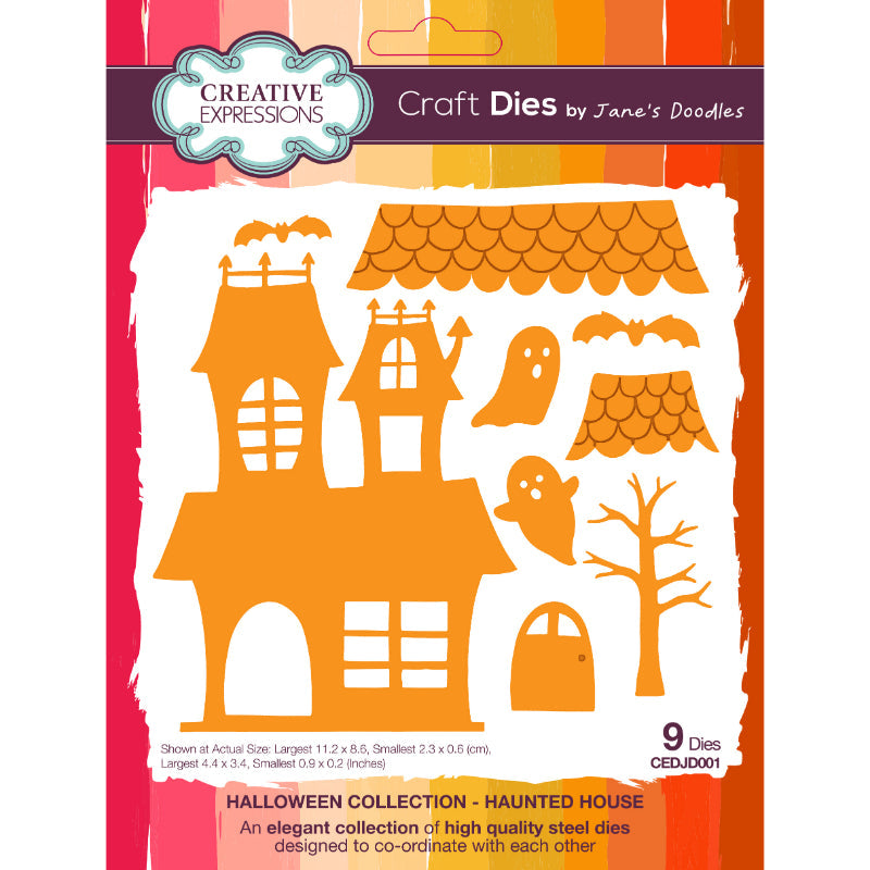 Creative Expressions Jane's Doodles Haunted House Craft Die