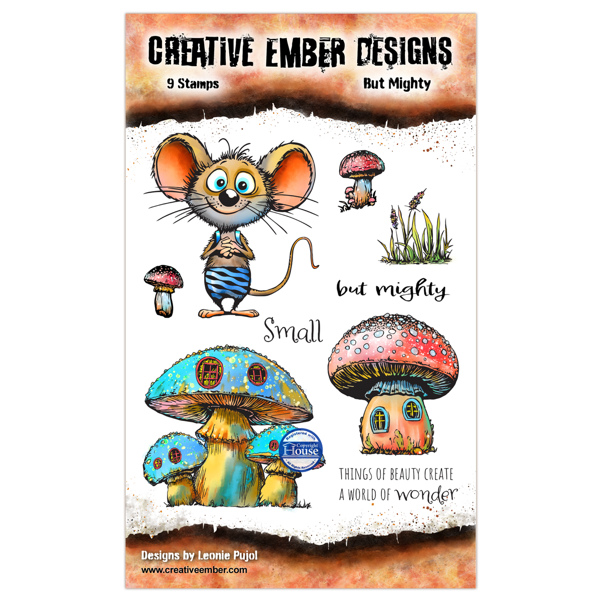AALL and Create - Creative Ember Designs - A6 - Stamp Set - But Mighty