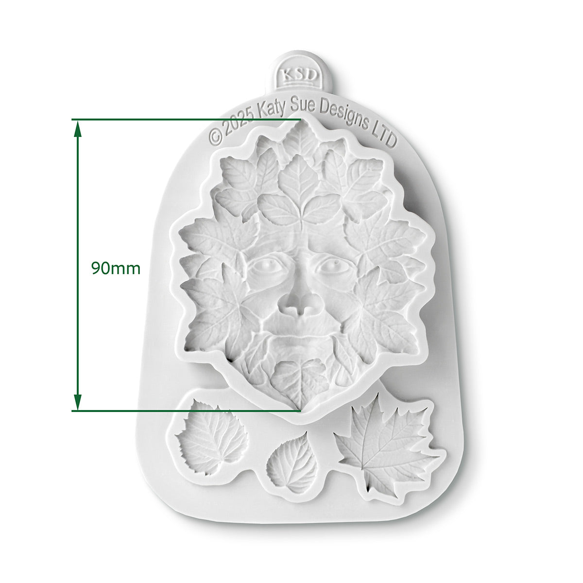 Cosmic Shimmer Forest Leaf Green Man Silicone Mould