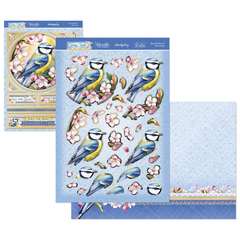 Spring Cheer Deco-Large Set - Beautiful Blue Tit