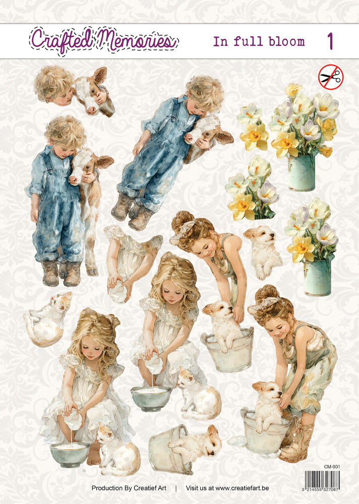 Creatief Art - 3D Die-Cut Sheet - In Full Bloom 1