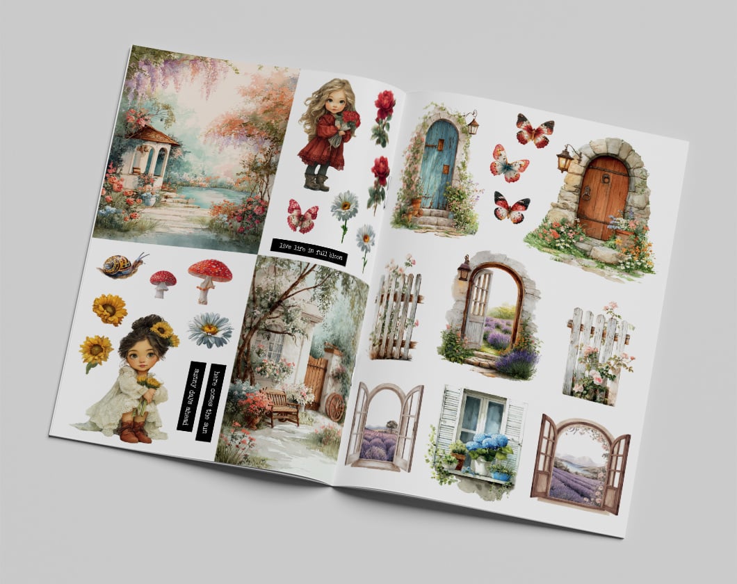 Creatief Art - Art Journaling & Cardmaking Book - Blush and Kisses