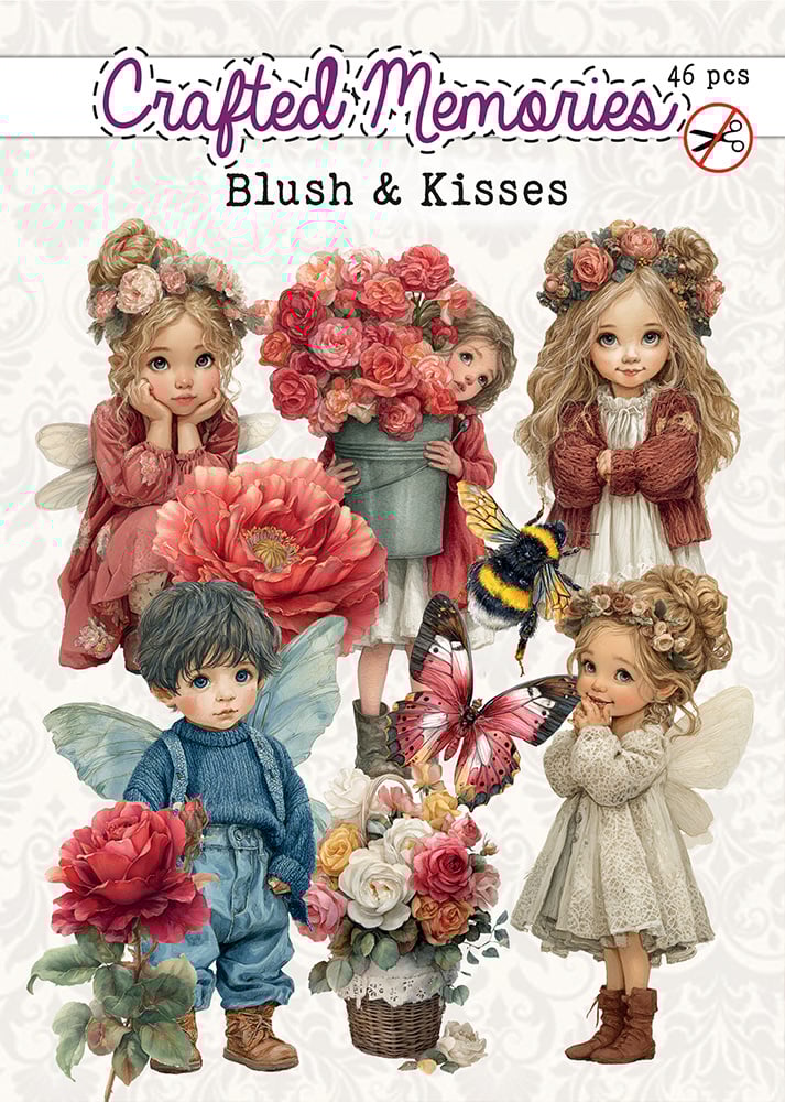 Creatief Art - Die-Cuts - Blush and Kisses - 46 pieces