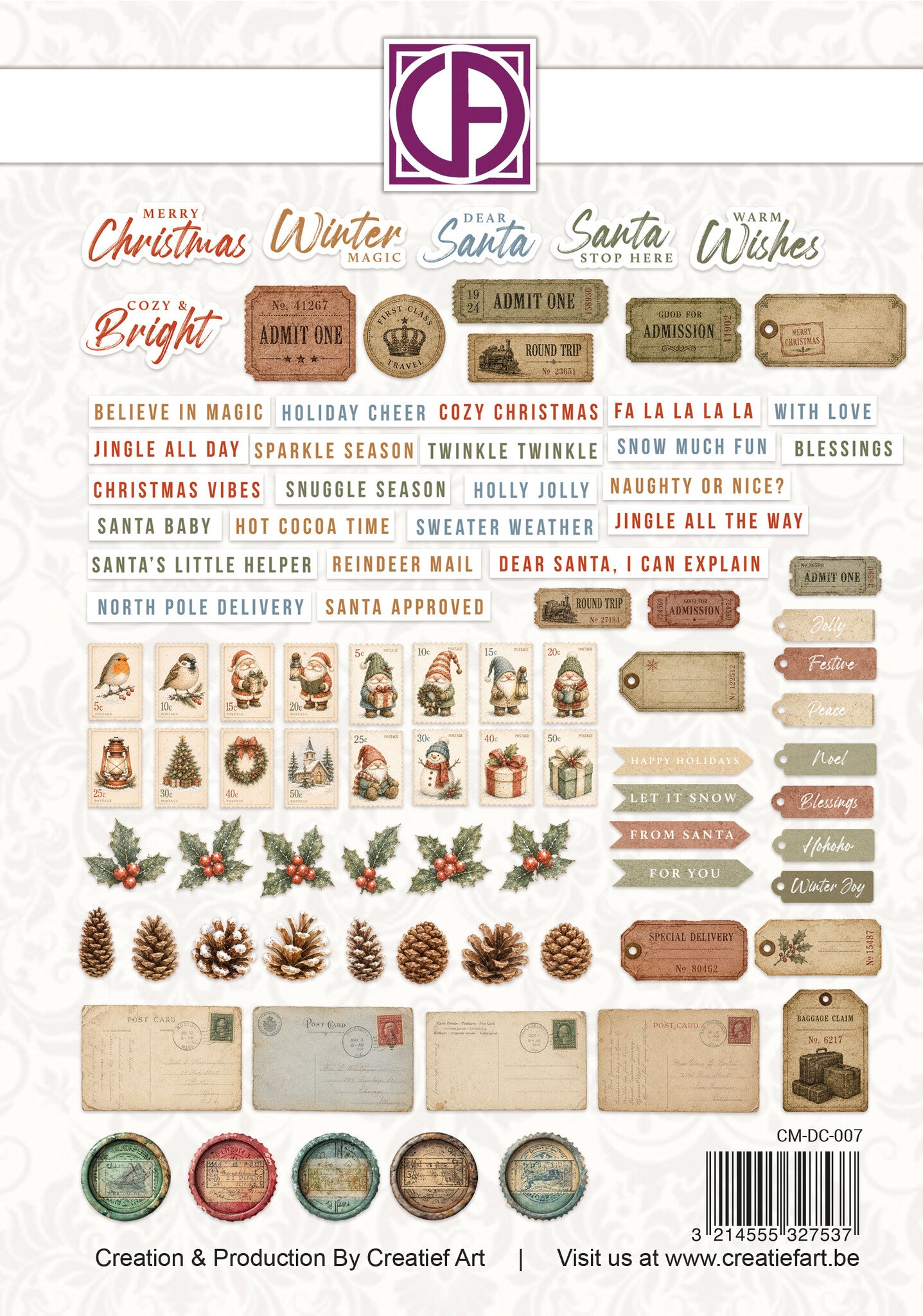 Creatief Art - Die-Cuts - Silent Spark - 92 pieces