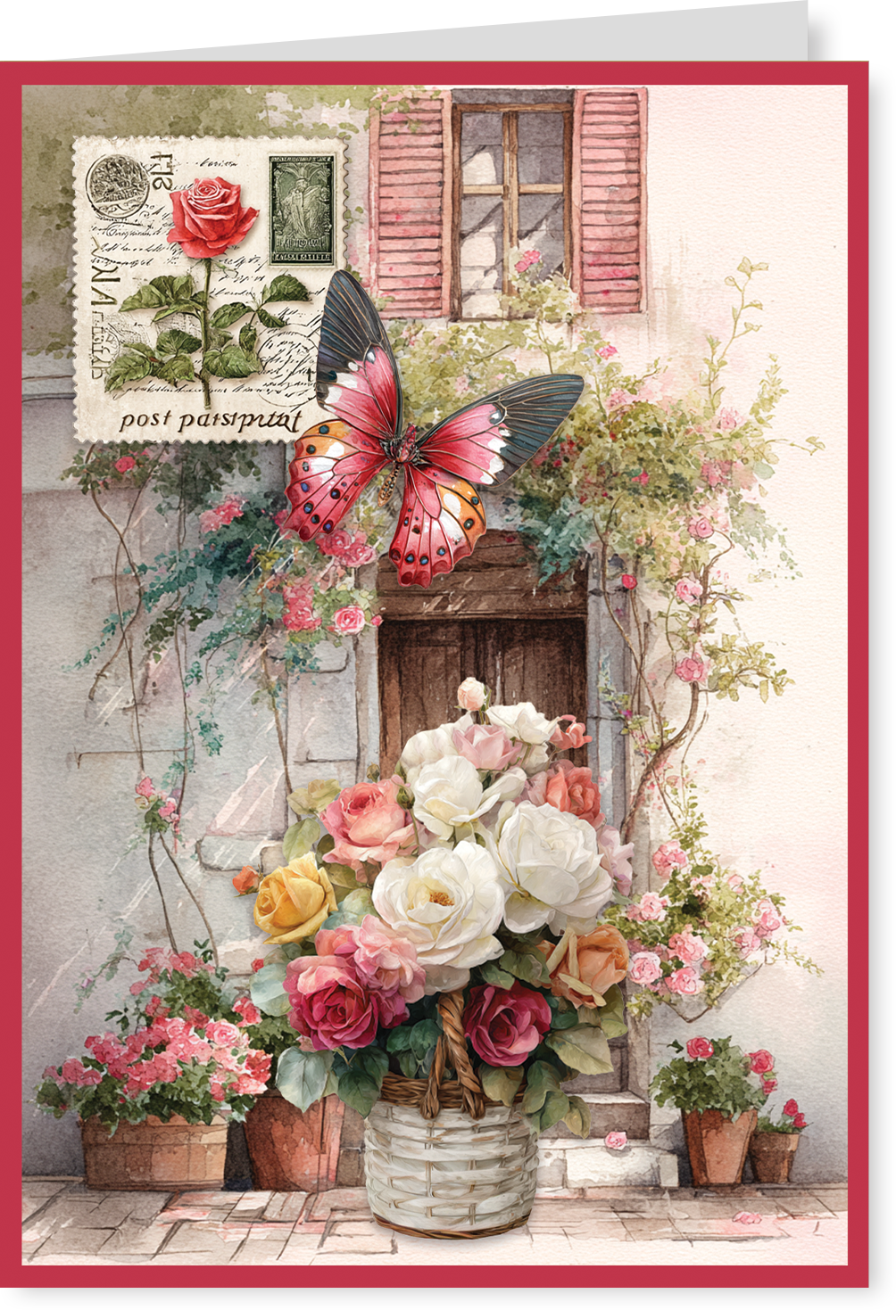 Creatief Art - Card Kit - Blush and Kisses - 4 pieces