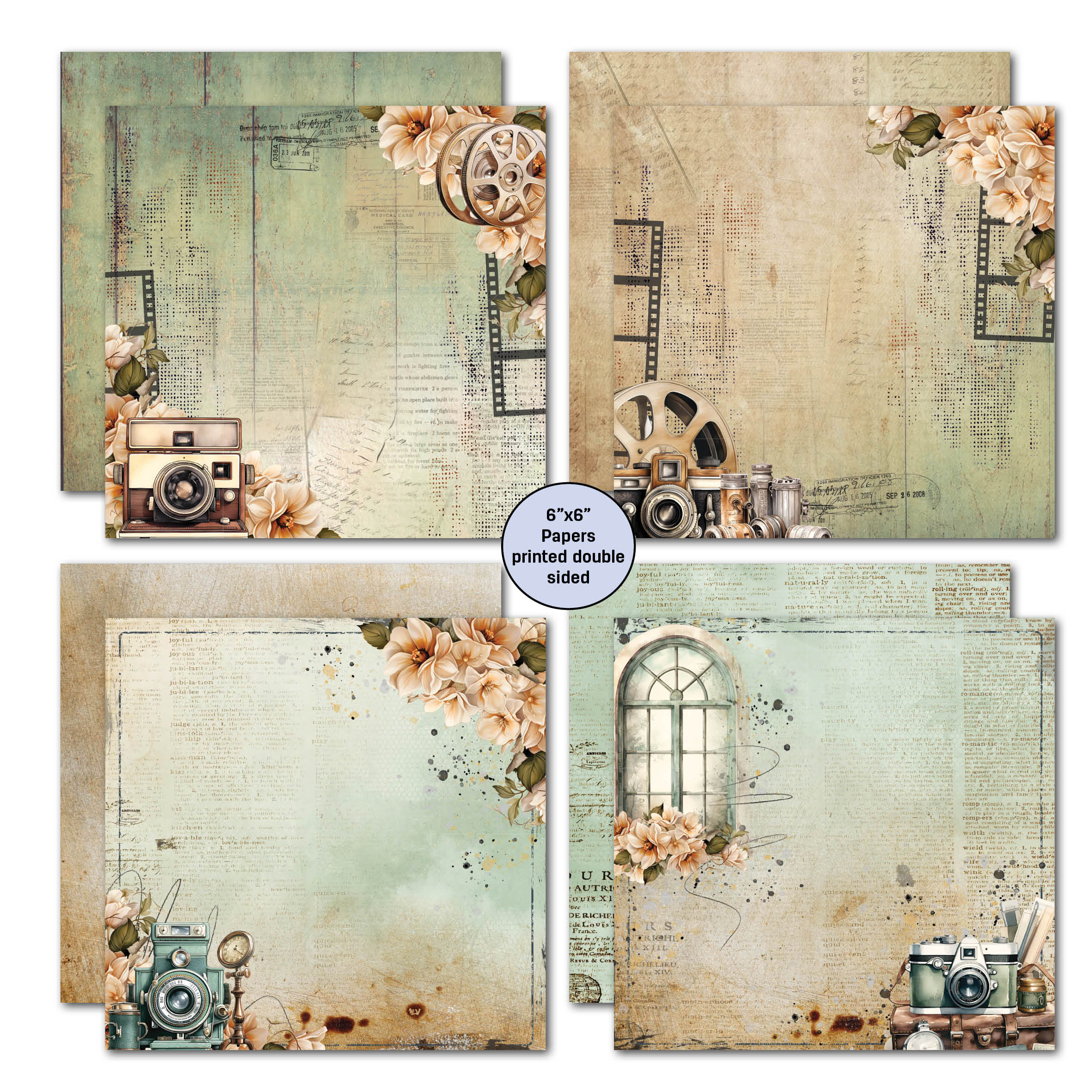 3Quarter Designs Captured Moments 6x6 Paper Pack