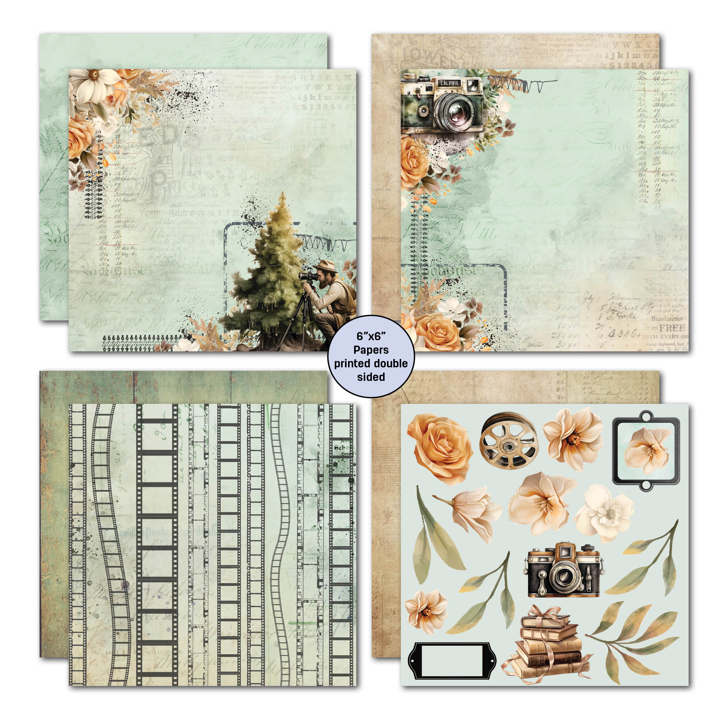 3Quarter Designs Captured Moments 6x6 Paper Pack