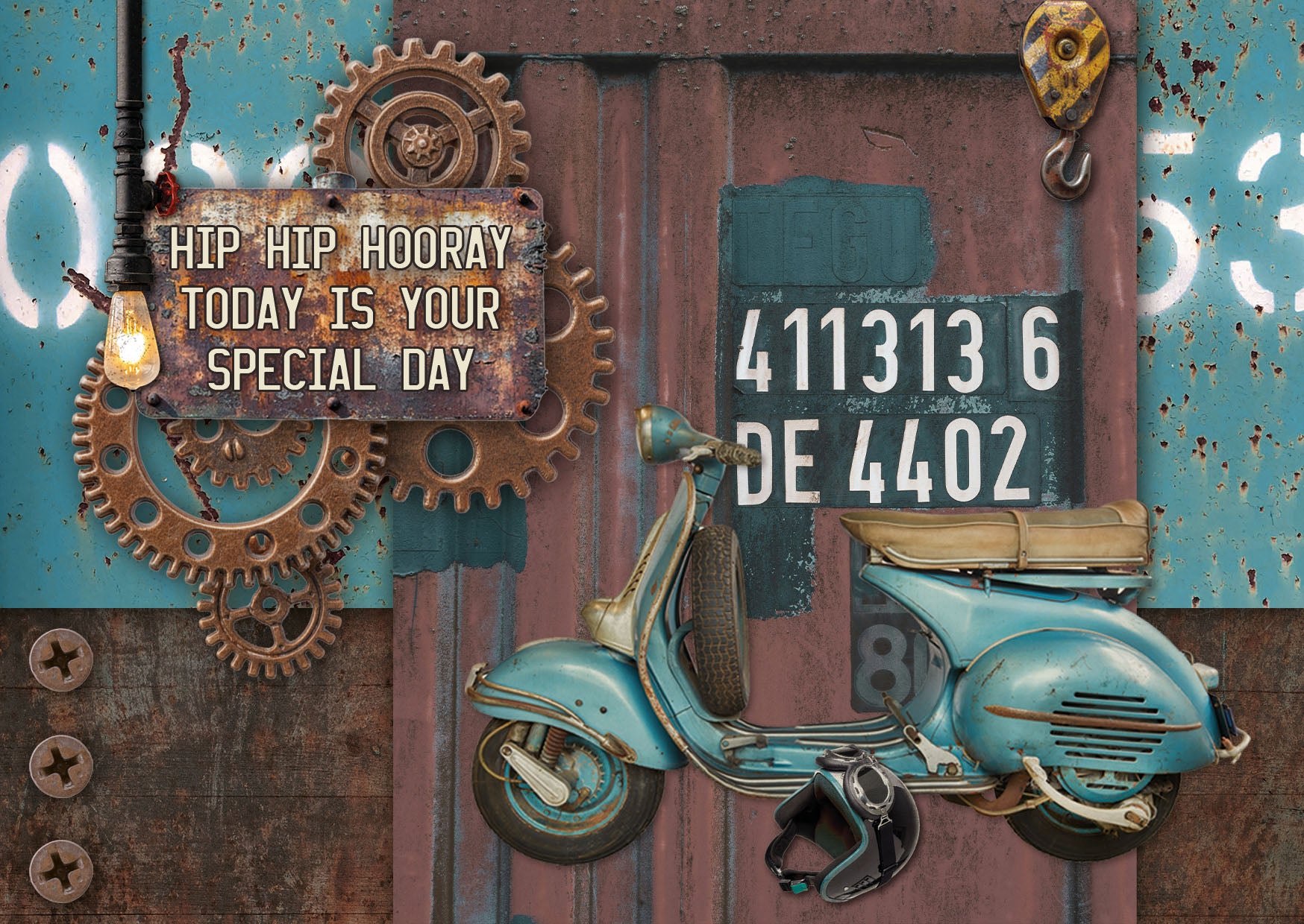 SL Cardmaking Pad Gearhead Workshop Essentials 14 Sheets