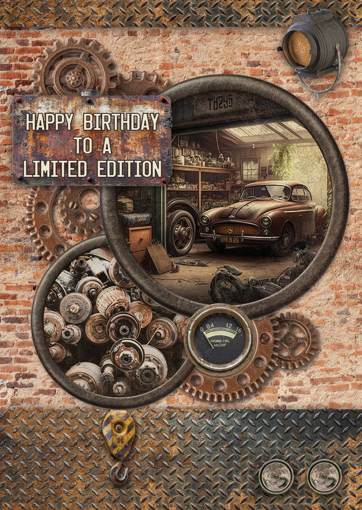 SL Cardmaking Pad Gearhead Workshop Essentials 14 Sheets