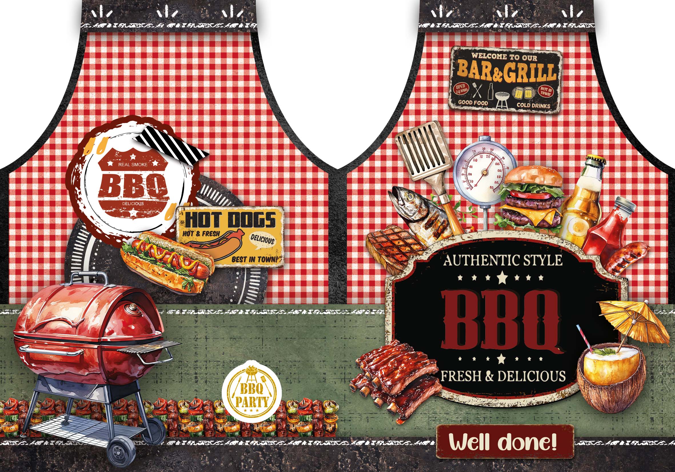 SL Cardmaking Pad BBQ Party Essentials 14 Sheets