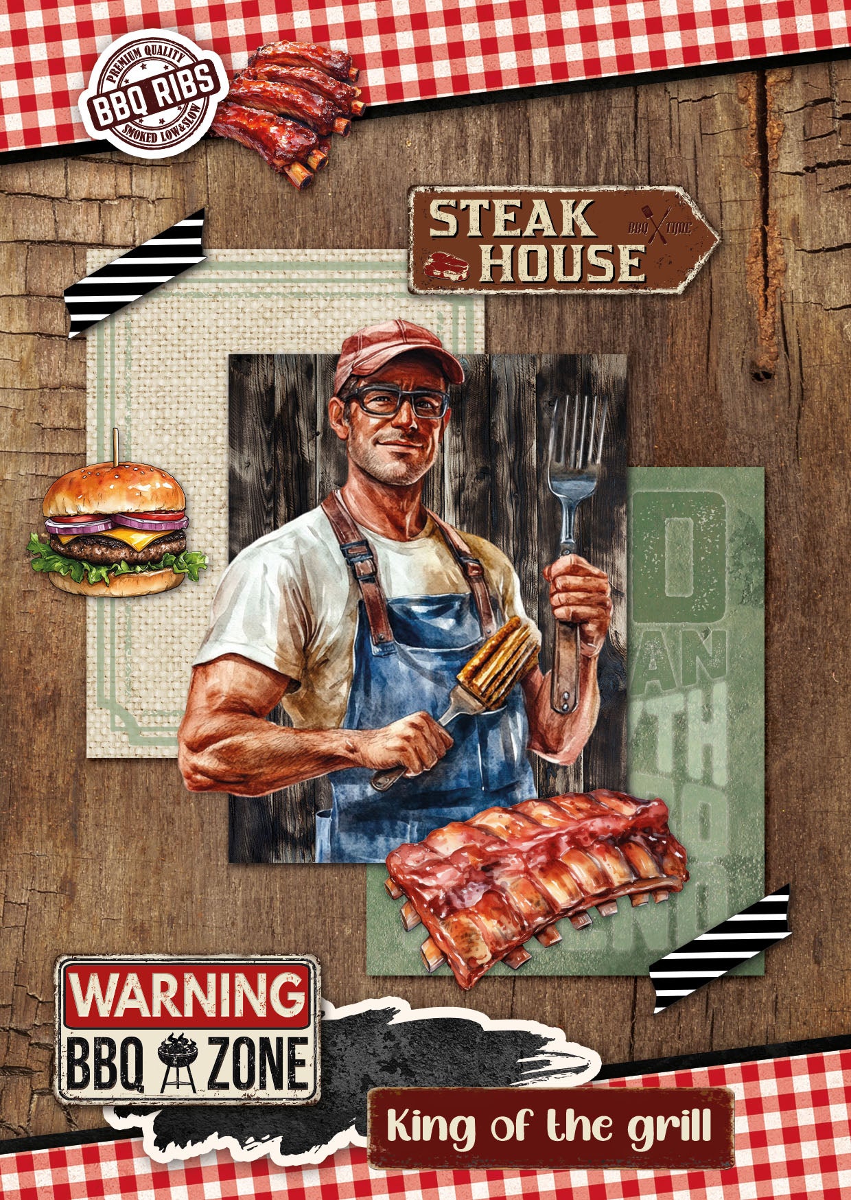 SL Cardmaking Pad BBQ Party Essentials 14 Sheets