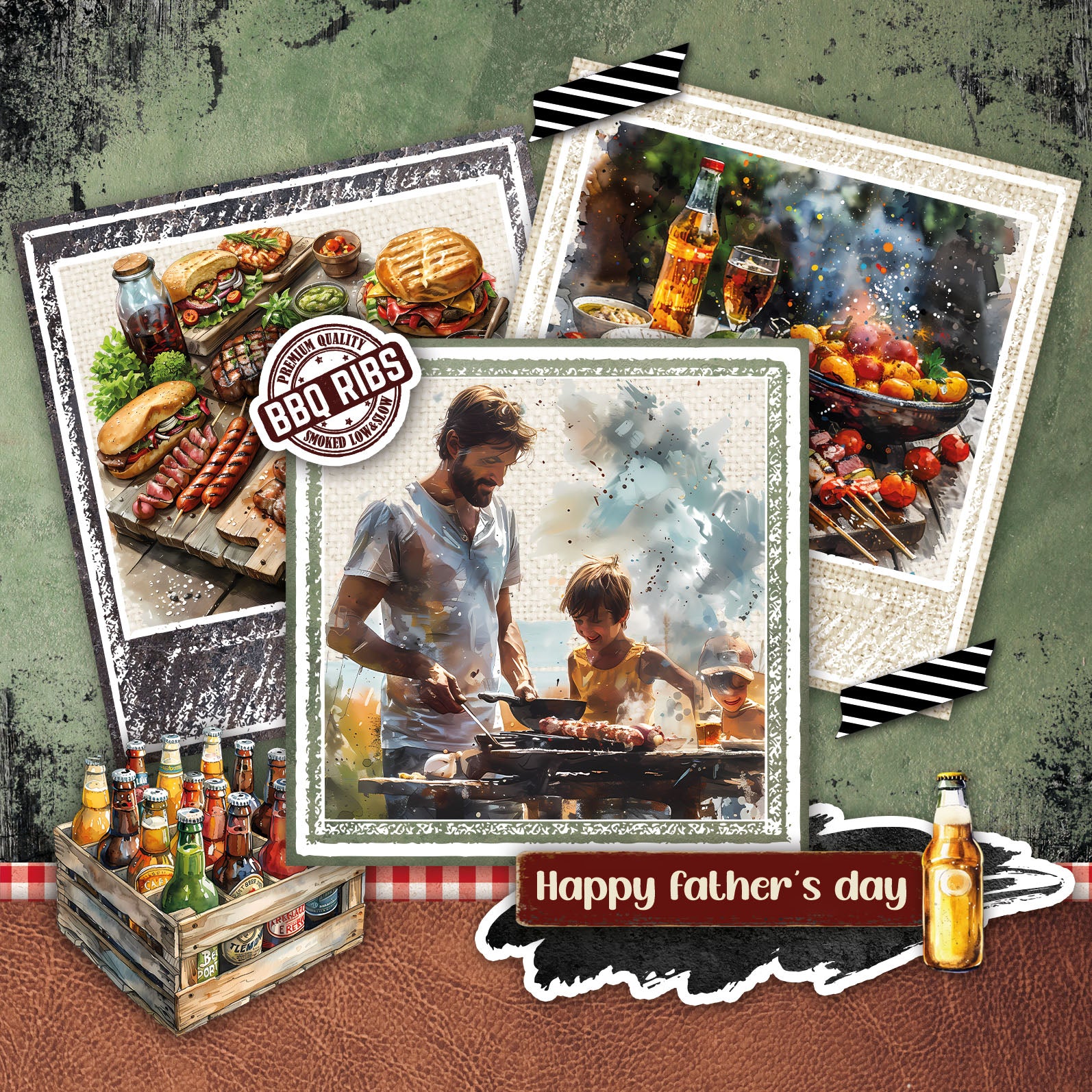 SL Cardmaking Pad BBQ Party Essentials 14 Sheets