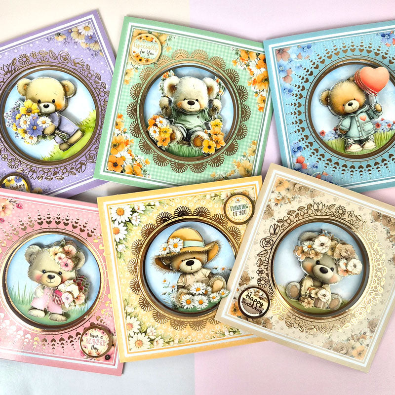 Delightful Bears Decoupage Card Kit