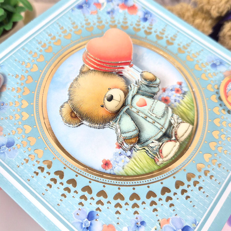 Delightful Bears Decoupage Card Kit