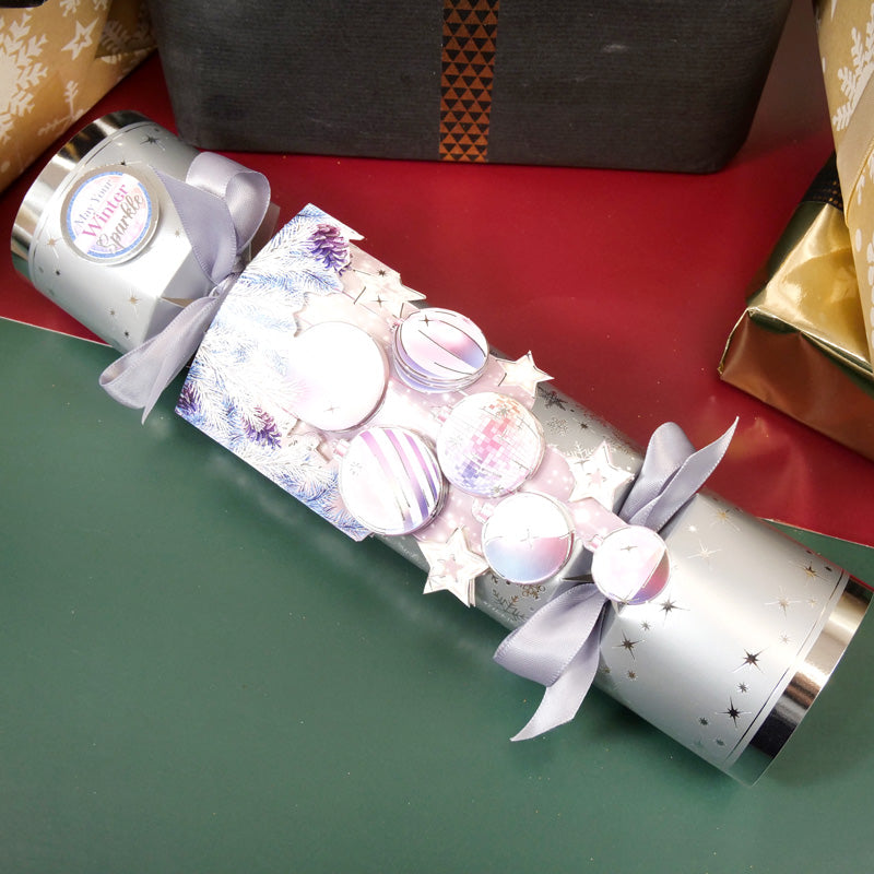 Luxury Christmas Crackers - Silver Shimmer