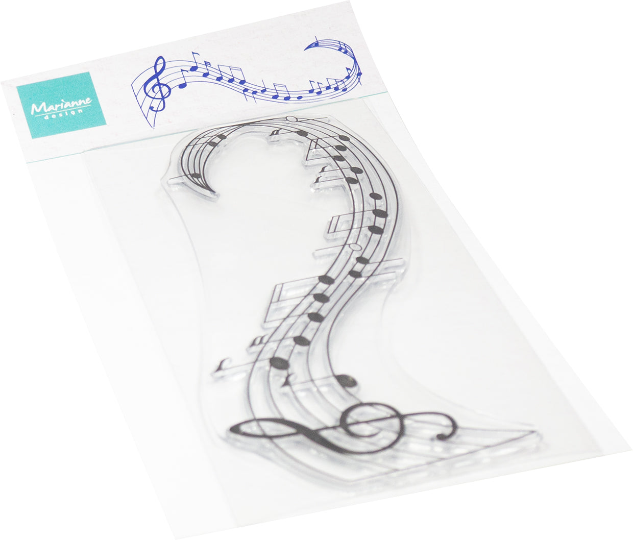 Marianne Design Clear Stamp - Music Swirl