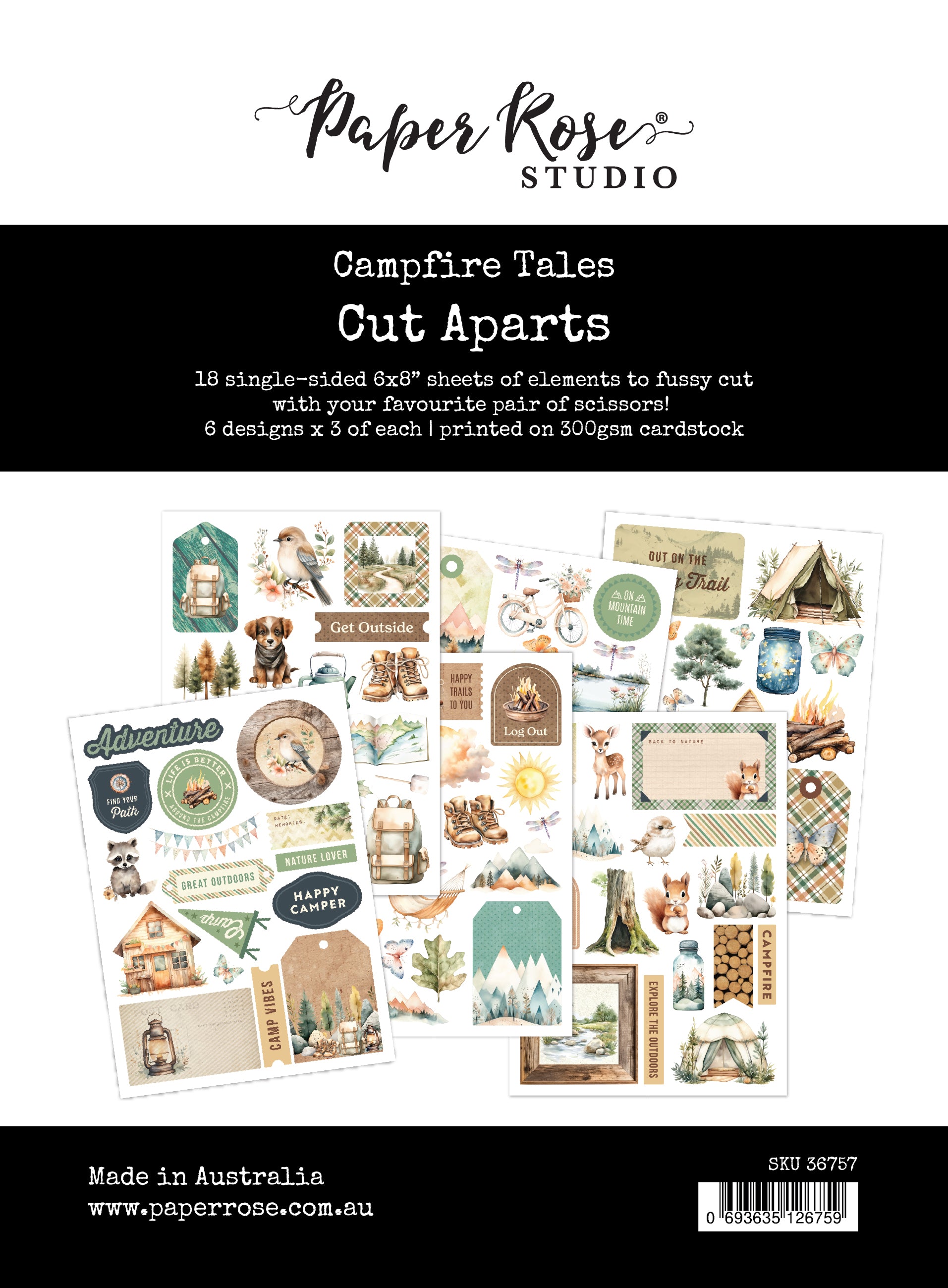 Campfire Tales 6 x 8" Cut Aparts 36757