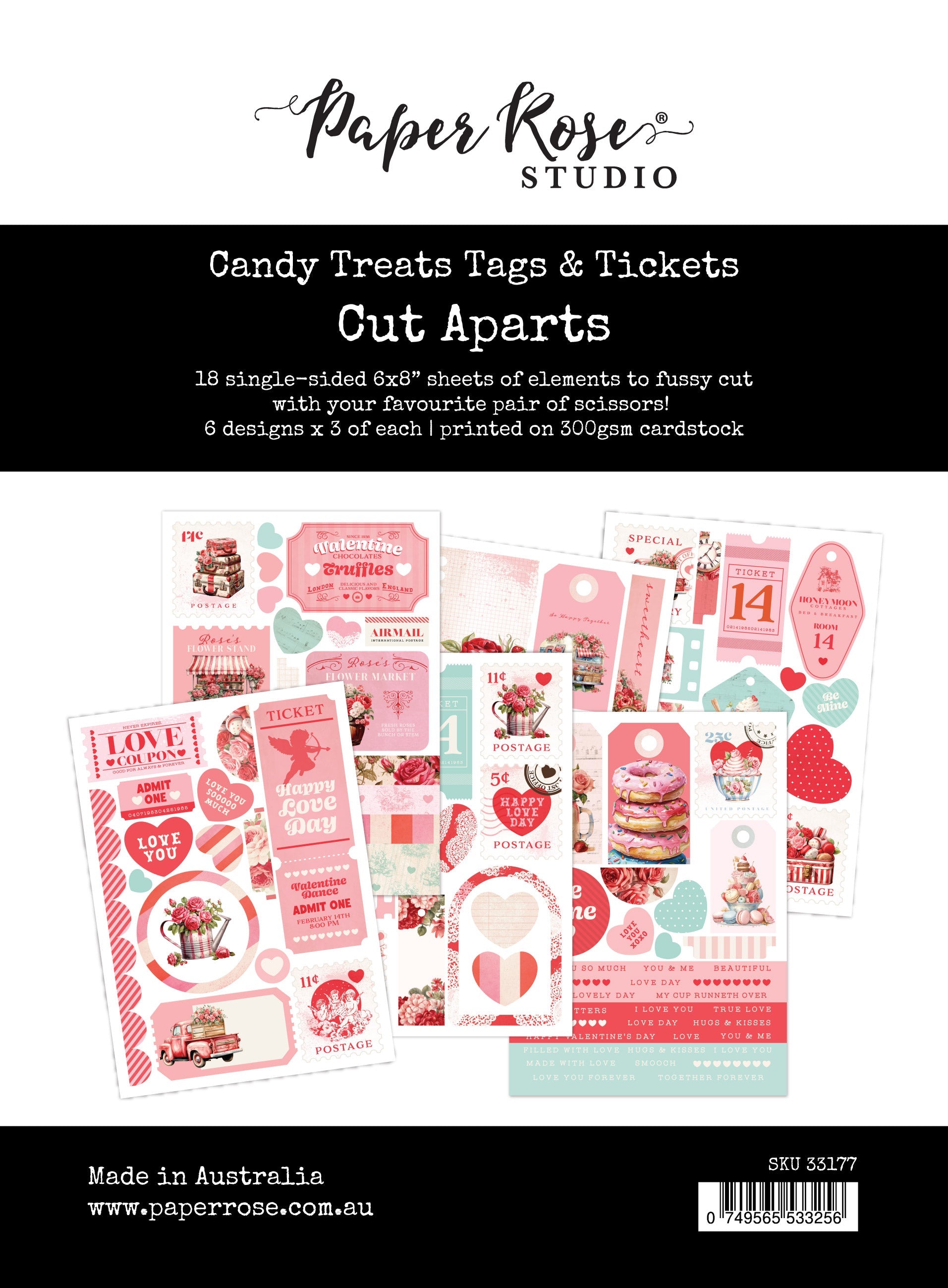 Candy Treats Tags & Tickets Cut Aparts 33177