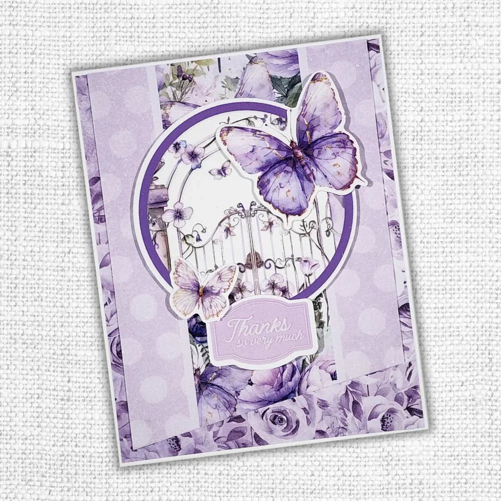 Lavender & Fairies 6x8" Quick Cards Die Cuts 33720