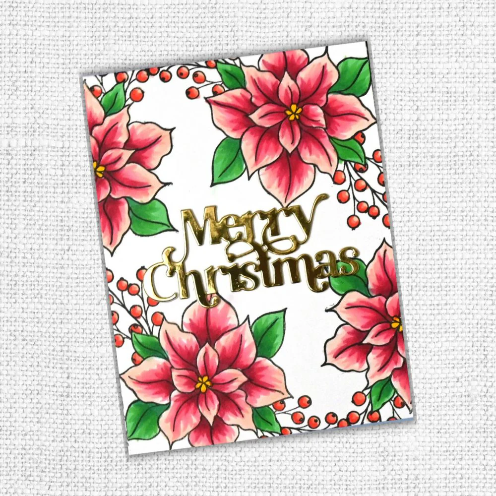 Merry Christmas Layered Metal Cutting Die 30204