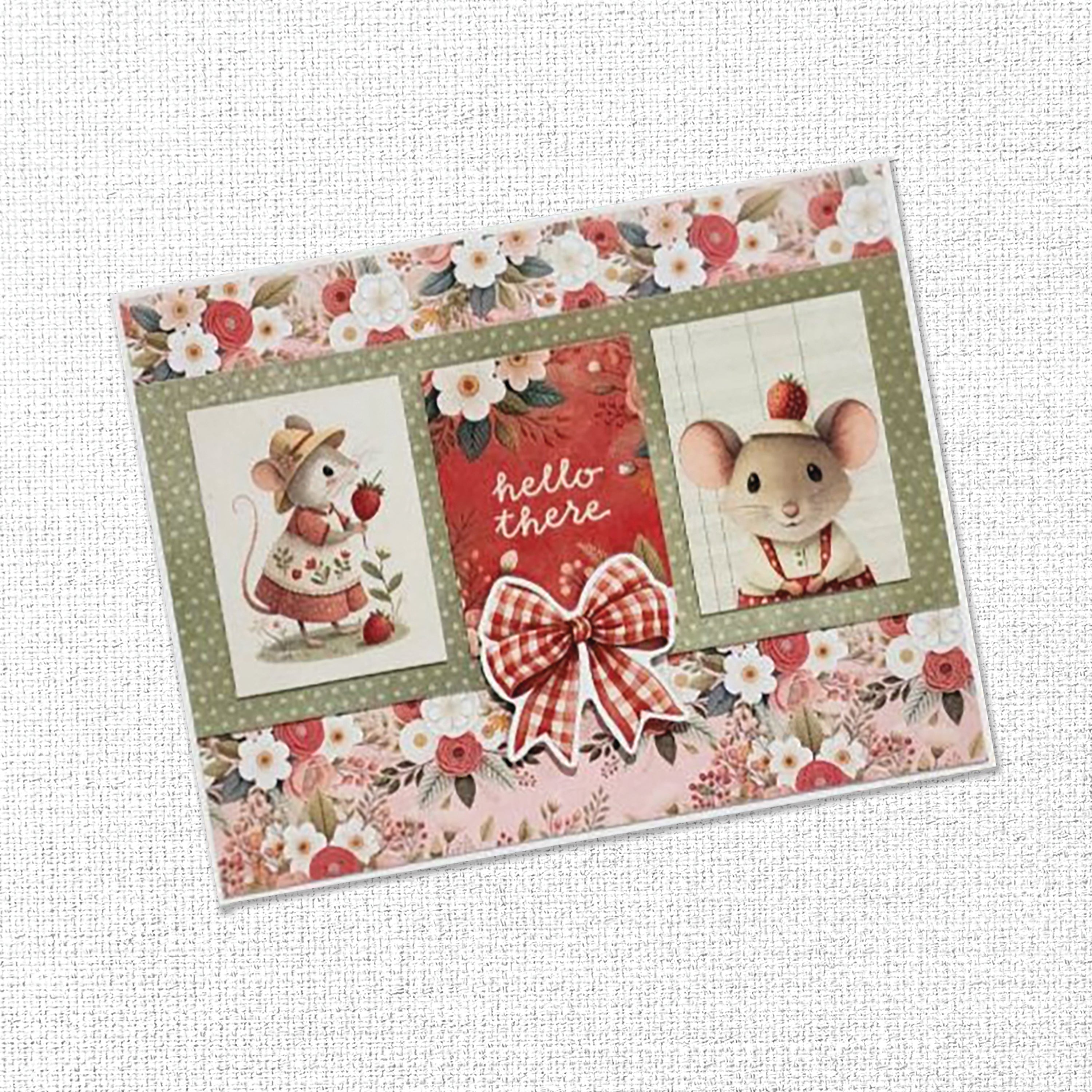 Strawberry Friends Basics 12x12 Paper Collection 34884