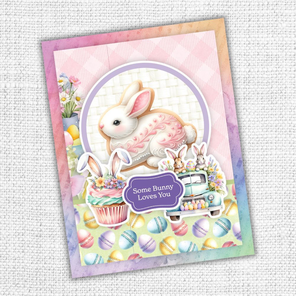 Hop Into Spring 6 x 8" Embossed Die Cuts 36130