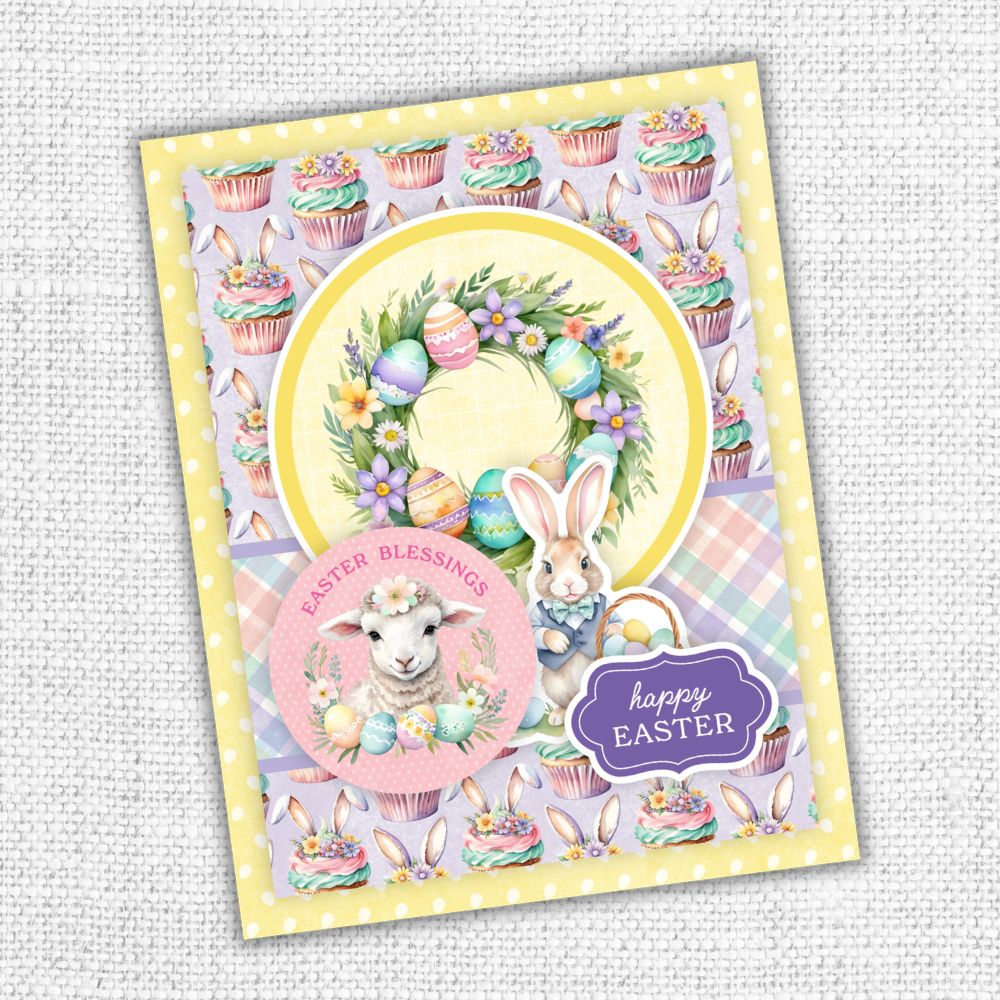 Hop Into Spring 6 x 8" Embossed Die Cuts 36130
