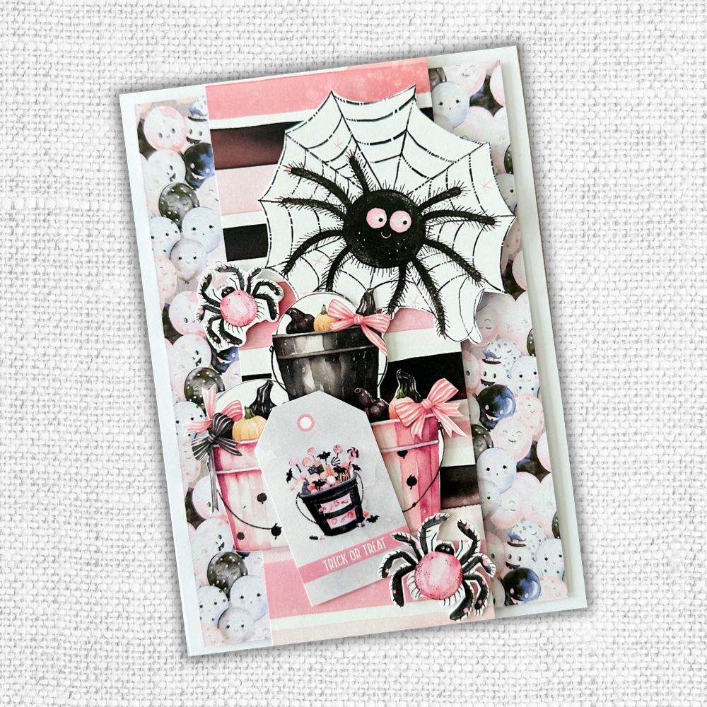 Pink Halloween Embossed Die Cuts 32790