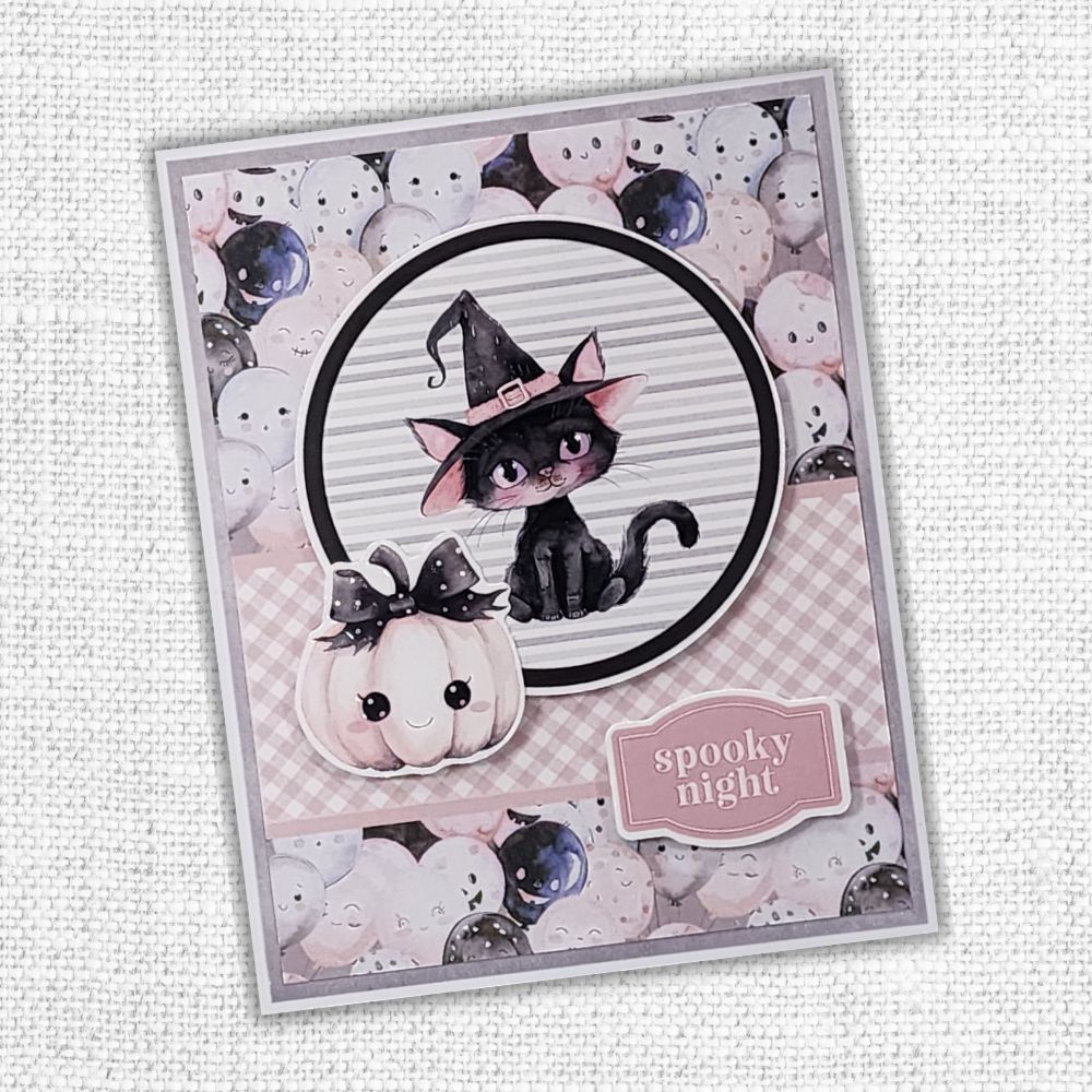 Pink Halloween 6x8" Die Cuts & Sentiments 32868