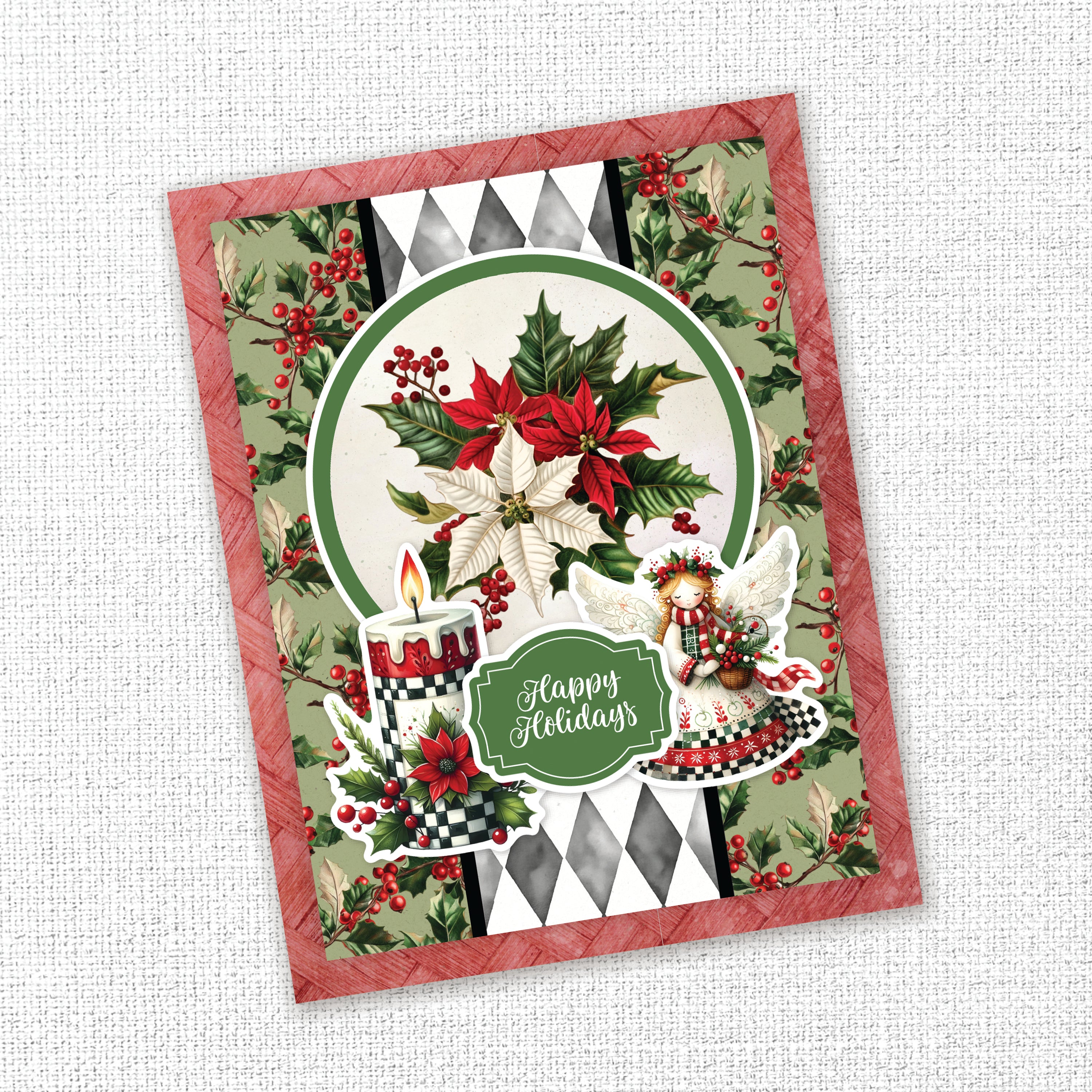 Christmas Wishes 6x8" Quick Cards Die Cuts 37144