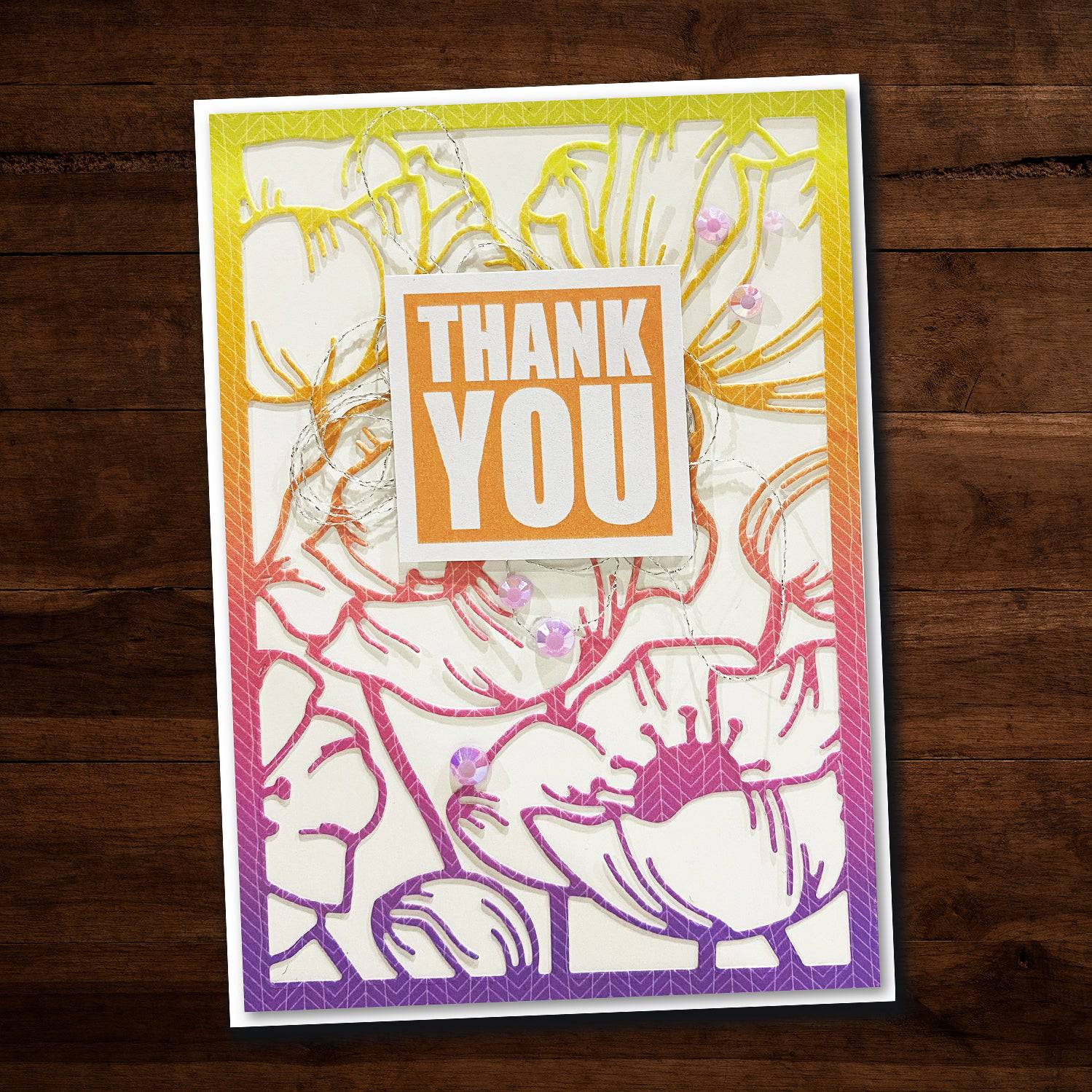 Poppy Decorative Background Metal Cutting Die 19097