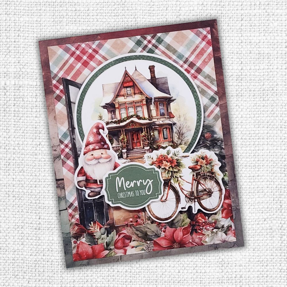 Christmas TIme 6x8" Die Cuts & Sentiments 32766