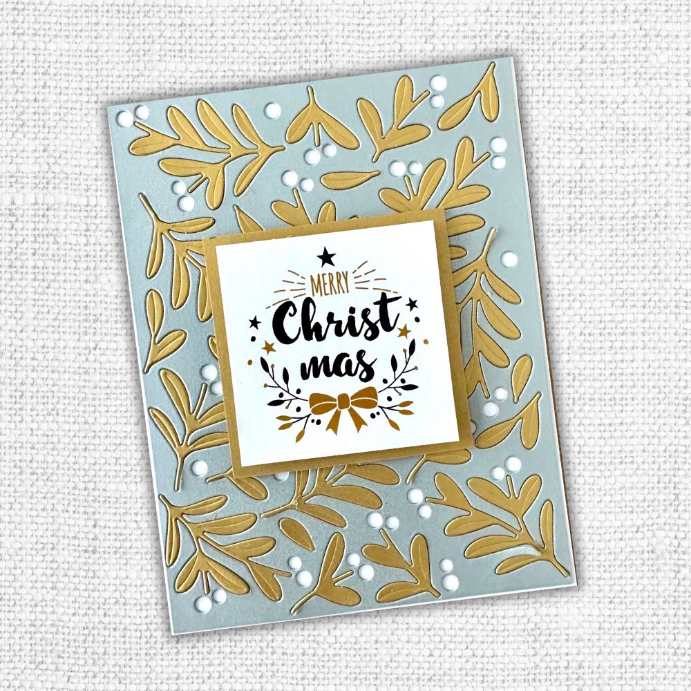 Floral Christmas Coverplate Die 32466