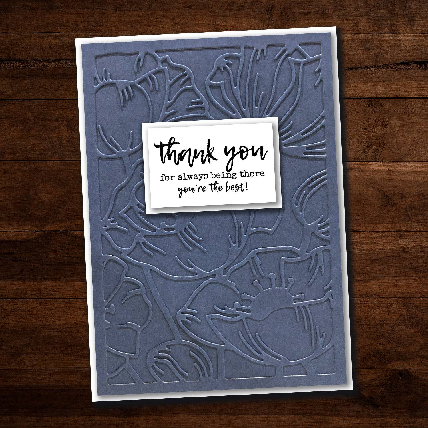 Poppy Decorative Background Metal Cutting Die 19097