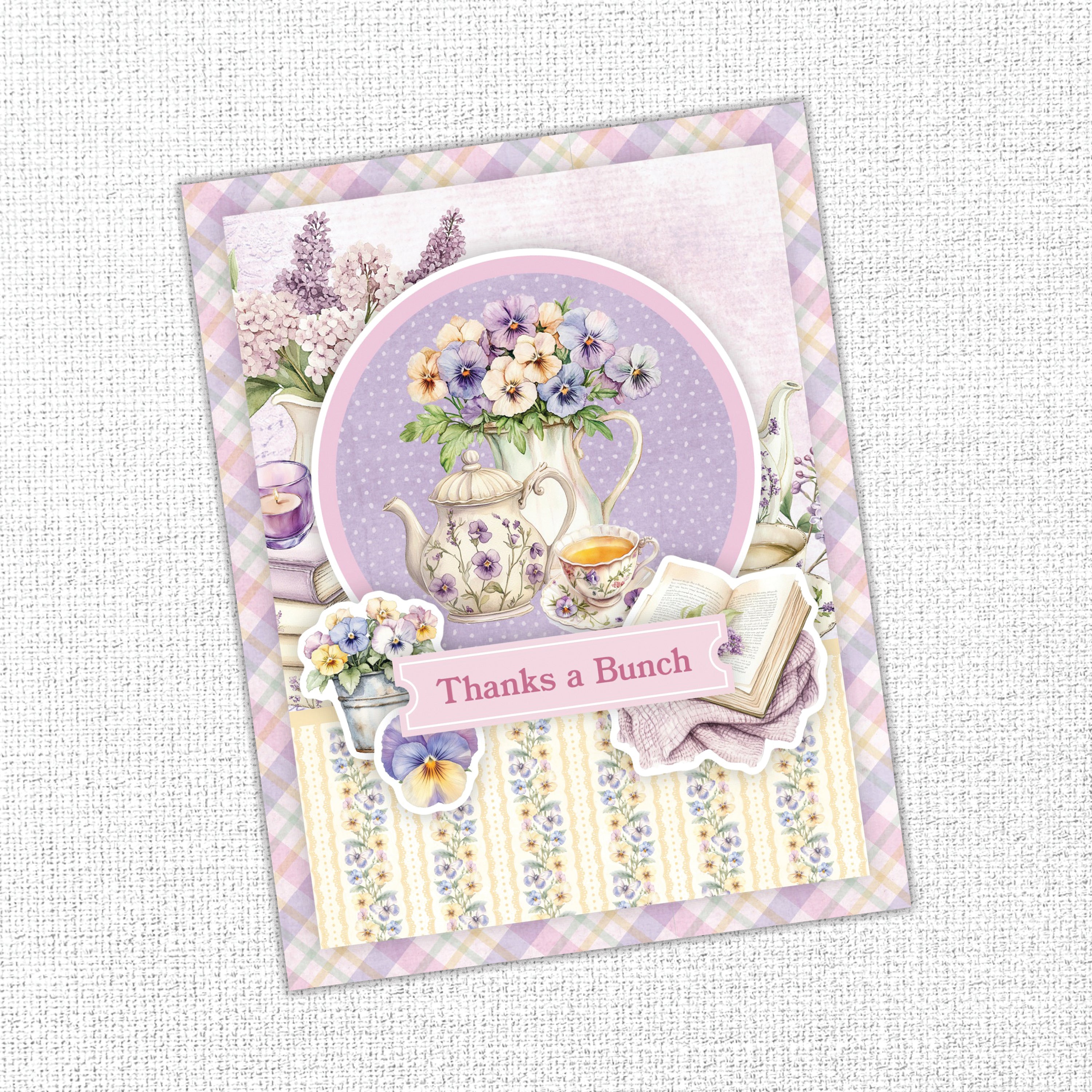 Petals & Pansies 6x8" Tags & Tickets Embossed Die Cuts 36424